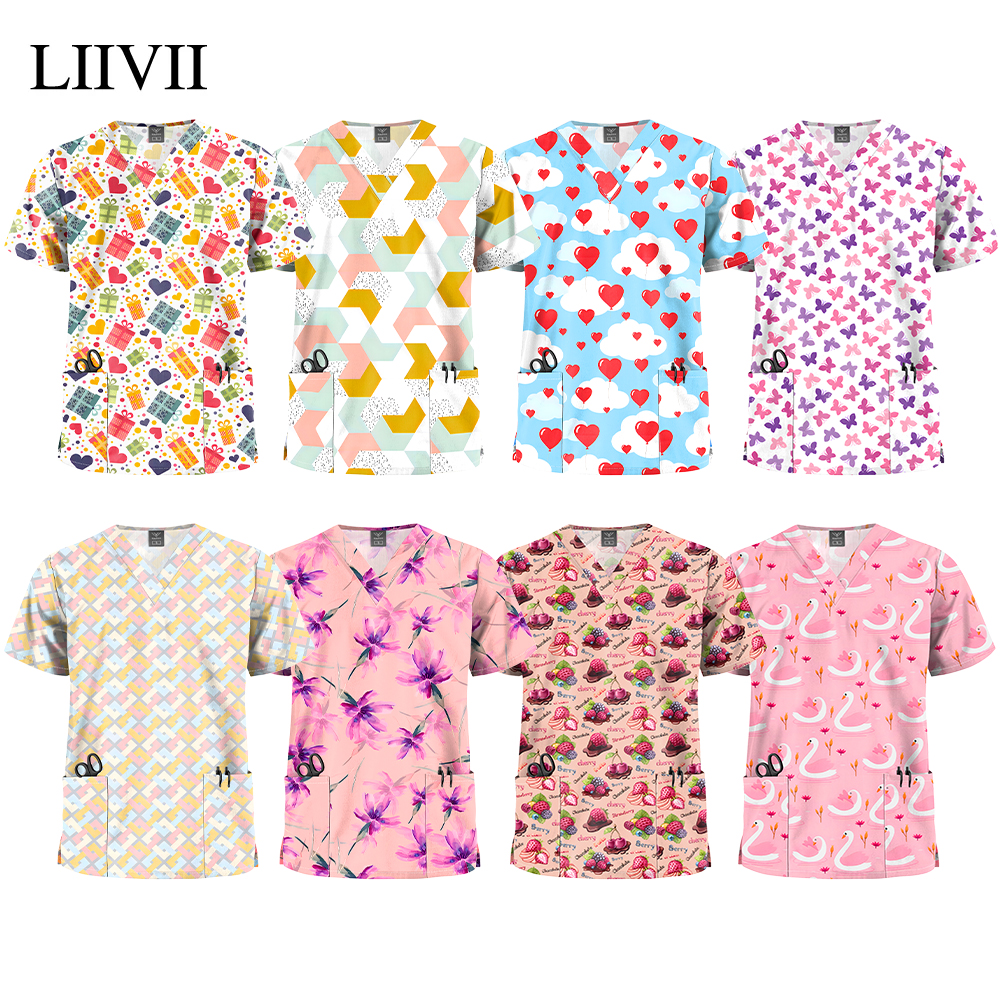 Medical Lab Work - Women Short Sleeve V Neck Shirts