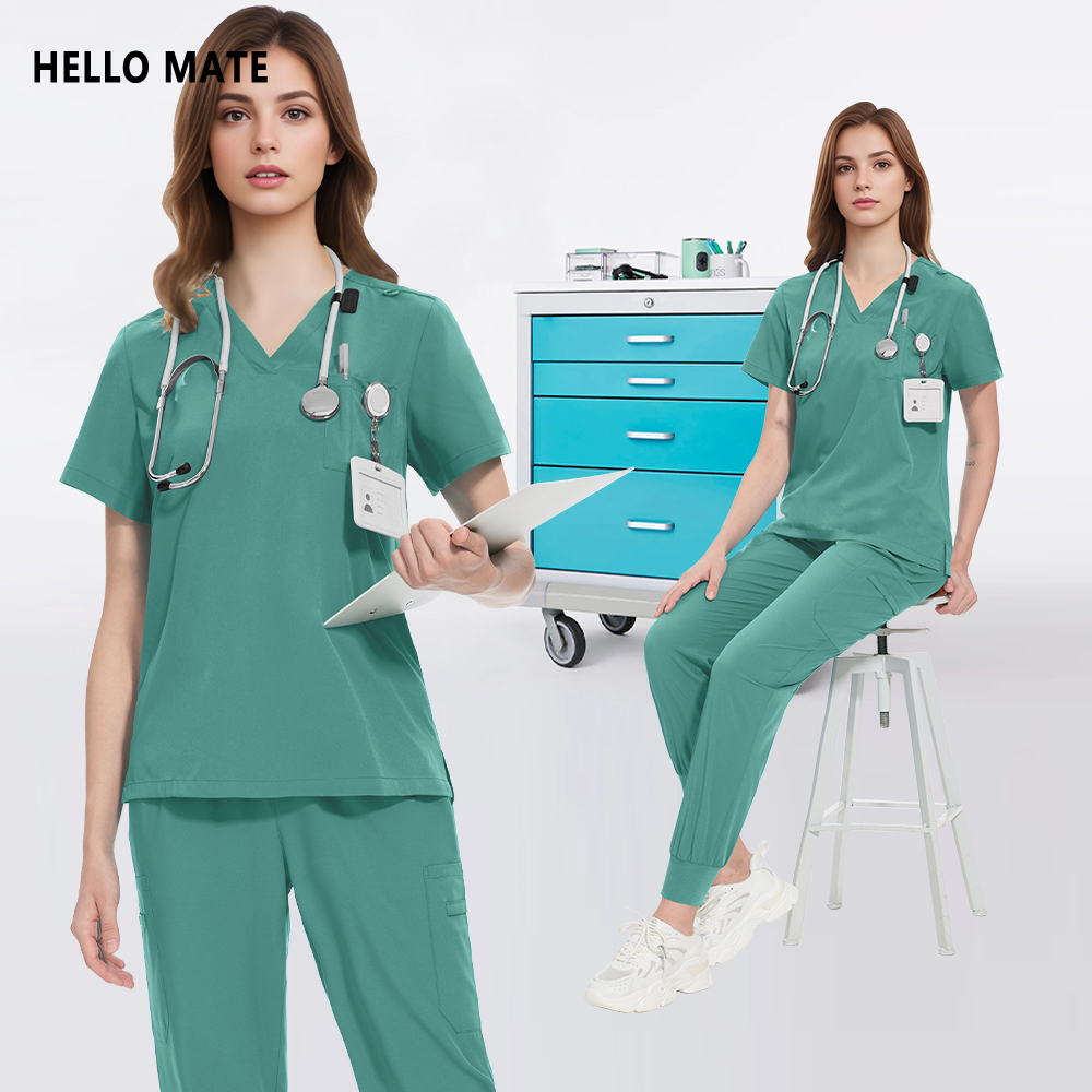 Multilcolors Women Scrubs Set  - Medical Lab Work recension och pris