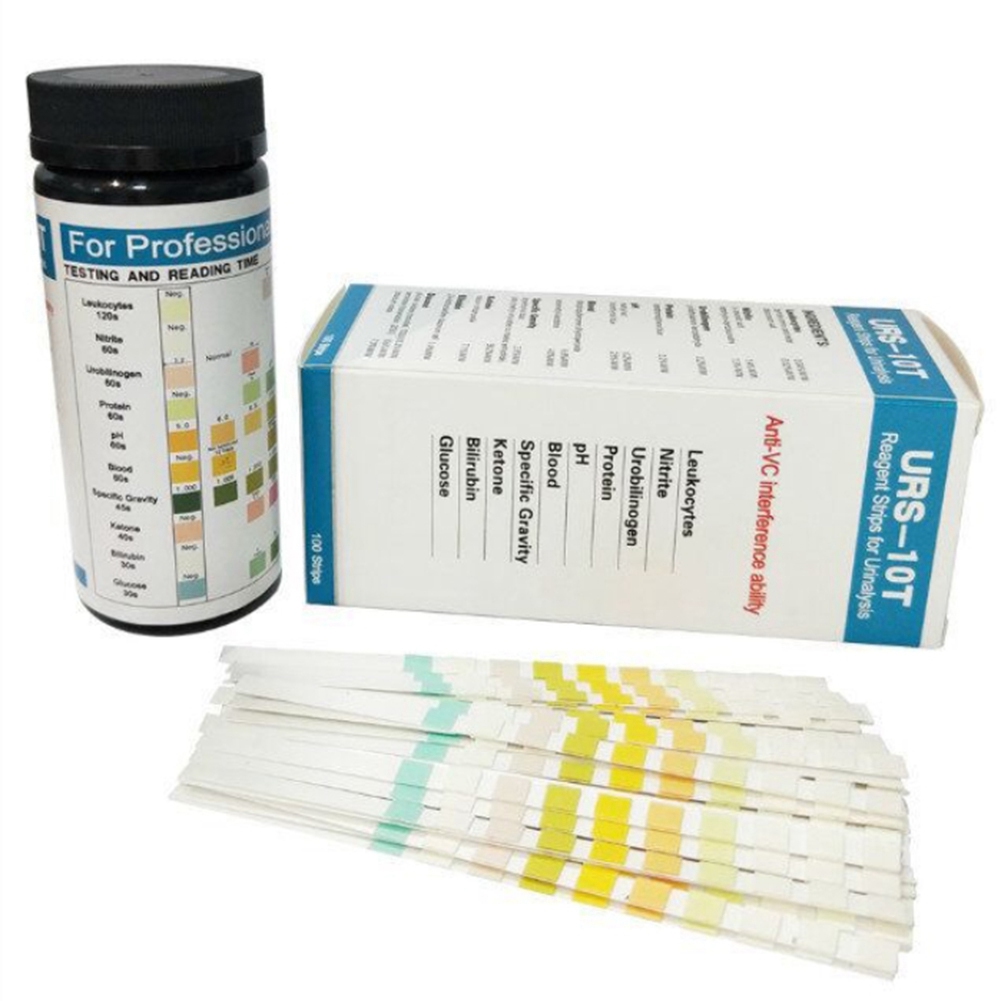 QWE-100 Strips URS-10T Urinaly - Urinalysis Reagent Strip recension och pris