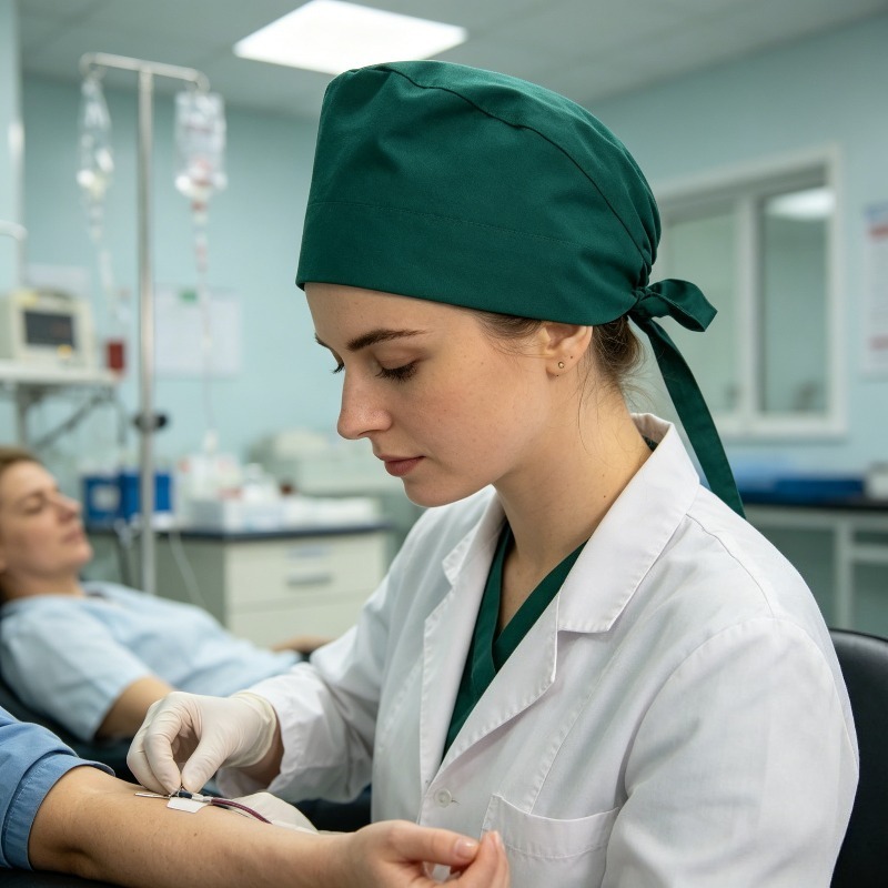 Solid Color Pure Cotton Medica - Medical Lab Work recension och pris