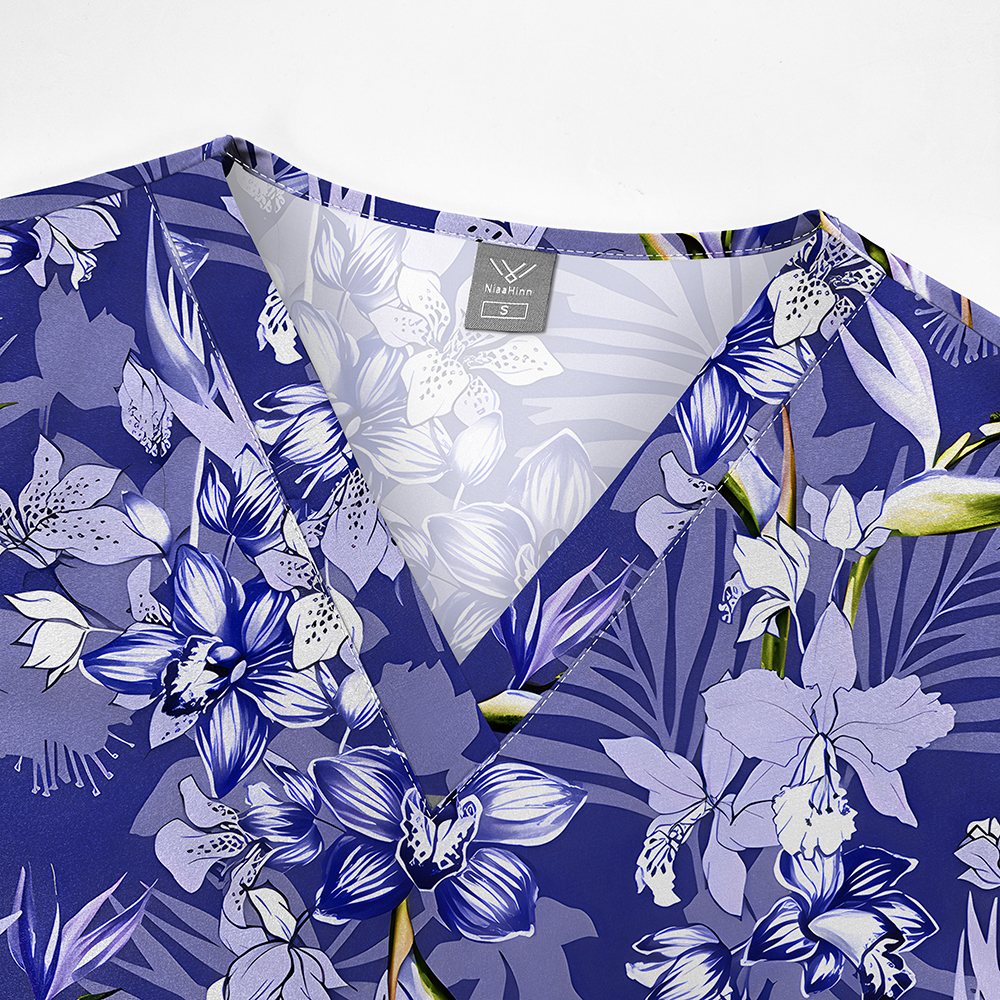 Women Short Sleeve V Neck Shir - Medical Lab Work recension och pris