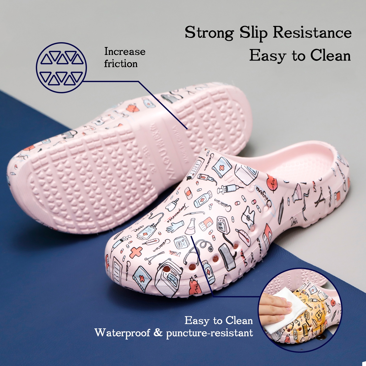 Medical Print Shoes EVA Non-sl - Medical Lab Work recension och pris